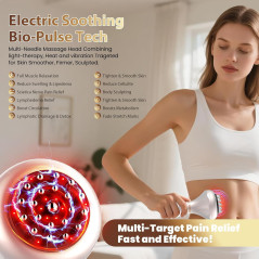 Lymphatic Drainage Massager for Cellulite, Stretch Marks & Pain Relief