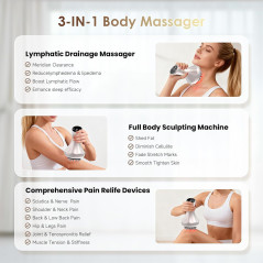 Lymphatic Drainage Massager for Cellulite, Stretch Marks & Pain Relief