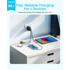 Chargeur Anker Zolo USB-C 50W, Charge Rapide Type C