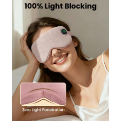 Masque Chauffant Sans Fil Rechargeable 4 Niveaux de Chaleur pour Yeux Secs
