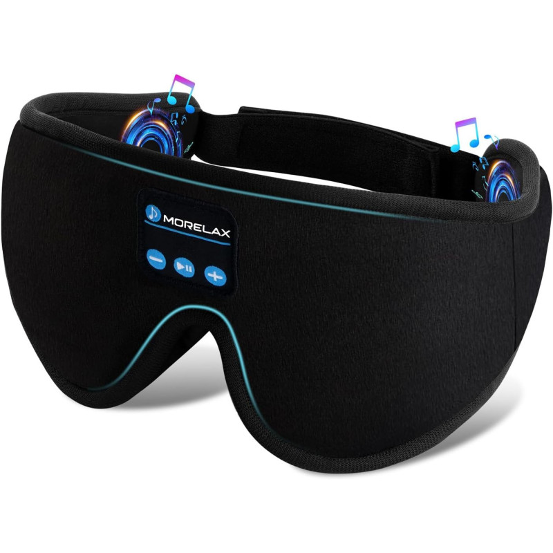 Sleep Headphones & 3D Sleep Mask for Side Sleepers with Bluetooth Speakers