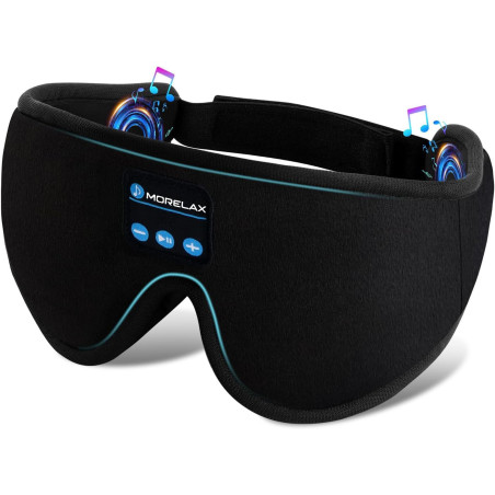 Casque Sommeil Bluetooth & Masque 3D pour Dormeurs Latéraux