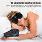 Casque de Sommeil Bluetooth avec Masque 3D, Haut-Parleurs Stéréo, Idéal Cadeau Homme/Femme Noir Casque de Sommeil Bluetooth avec Masque 3D, Haut-Parleurs Stéréo, Idéal Cadeau Homme/Femme Noir