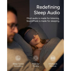Sleenova SoundMask - Masque Audio Confortable pour Dormeurs sur le Côté