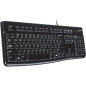 Clavier filaire Logitech K120 USB, taille normale, Plug-and-Play, compatible Windows - Noir Clavier filaire Logitech K120 USB, taille normale, Plug-and-Play, compatible Windows - Noir
