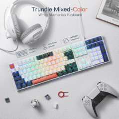 Clavier Gaming Redragon K668 RGB 108 Touches Hot-Swap