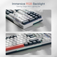 Clavier Gaming Redragon K668 RGB 108 Touches Hot-Swap