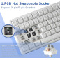 Clavier Mécanique Filaire HUO JI E-Yooso RGB Blanc avec Rétroéclairage Clavier Mécanique Filaire HUO JI E-Yooso RGB Blanc avec Rétroéclairage