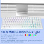 Clavier Mécanique Filaire HUO JI E-Yooso RGB Blanc avec Rétroéclairage Clavier Mécanique Filaire HUO JI E-Yooso RGB Blanc avec Rétroéclairage