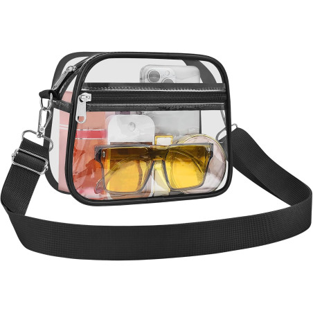 USPECLARE Sac Transparent pour Événements Sportifs - Sac à Main Clair pour Supporteurs