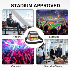 USPECLARE Clear Stadium Bag – Transparent Sports Fan Handbags & Purses