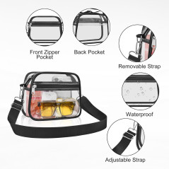 USPECLARE Sac Transparent Sport pour Événements Stade