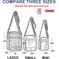 USPECLARE Sac Transparent pour Stades, Sac Bandoulière Clair Antivol pour Événements USPECLARE Sac Transparent pour Stades, Sac Bandoulière Clair Antivol pour Événements