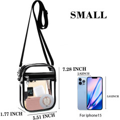 Fibrdoo Clear Crossbody Bag for Stadiums – Transparent & Stylish