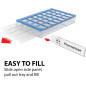Ezy Dose Pharmadose Weekly 7-Day Medium Pill Organizer, 4 Times Daily Compartments