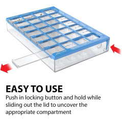 Ezy Dose Pharmadose Weekly 7-Day 4X/Day Medium Pill Organizer