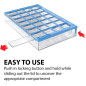 Ezy Dose Pharmadose Weekly 7-Day Medium Pill Organizer, 4 Times Daily Compartments