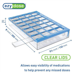 Organisateur Pilules Hebdo Ezy Dose 7 Jours, 4x/Jour Moyen