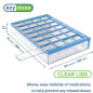 Ezy Dose Pharmadose Weekly 7-Day Medium Pill Organizer, 4 Times Daily Compartments