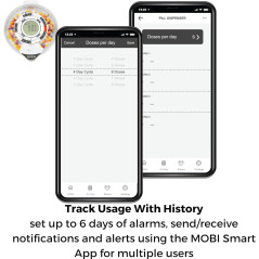 Distributeur Automatique de Pilules MOBI WiFi avec Alarme et Verrouillage Intelligent