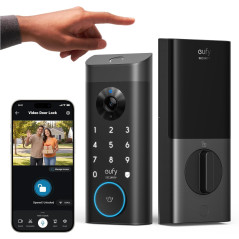 Serrure Intelligente Eufy Security E331, Ouverture Sans Clé par Empreinte Digitale