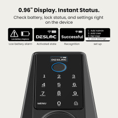 Serrure WiFi DESLOC D110 Plus avec application intelligente
