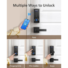 Philips Smart Deadbolt Lock with Keypad & 2 Lever Handle - Front Door Set