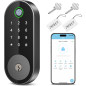 Serrure biométrique Sifely avec empreinte digitale, clavier, Bluetooth, accès sans clé, verrouillage auto Serrure biométrique Sifely avec empreinte digitale, clavier, Bluetooth, accès sans clé, verrouillage auto