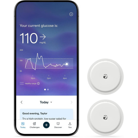 Lingo Continuous Glucose Monitor 2-Pack | 24/7 Glucose Tracking