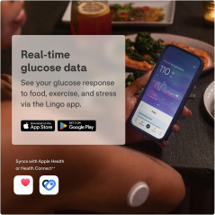 Lingo CGM 2-Pack : Suivi Glycémique 24/7 Précis & Continu