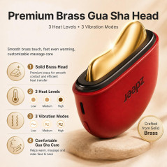 ZDEER GS5 : Gua Sha Électrique Chauffant & Massage Lumière Rouge