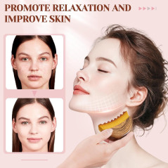 Lymphatic Contour Face Brush for Effective Lymphatic Drainage Massage