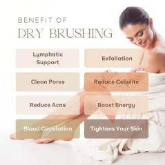 Brosse Corps Dry Brushing - Exfoliation & Drainage Lymphatique