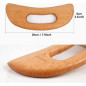 FKYzixeh Wooden Gua Sha Lymphatic Drainage Massager, Manual Body Scraper for Cellulite & Muscle Relief (Style A)
