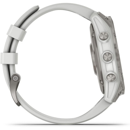 Garmin epix Gen 2 : Montre Connectée Premium Titanium Blanche
