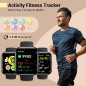 Montre Connectée Unisexe 1.8'' avec Alexa, Appels, Notifications, Cardio, Sommeil, 120 Modes Sportives, Étanche Montre Connectée Unisexe 1.8'' avec Alexa, Appels, Notifications, Cardio, Sommeil, 120 Modes Sportives, Étanche