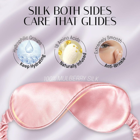 OLESILK 100% Mulberry Silk Sleep Mask – Zero-Pressure Blackout for Women