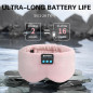 Wireless Bluetooth 5.4 Sleep Mask Headphones Soft Eye Mask Blackout with Mic – Pink Wireless Bluetooth 5.4 Sleep Mask Headphones Soft Eye Mask Blackout with Mic – Pink