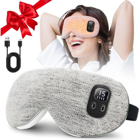 Heated Eye Mask Cordless Rechargeable Eye Compress for Relaxation