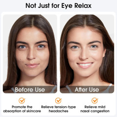 Masque Chauffant pour Yeux, Compresses Oculaires Sans Fil Rechargeables