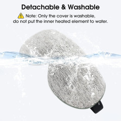 Heated Eye Mask Cordless Rechargeable Eye Compress for Relaxation