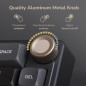 RK Royal Kludge R65 Wired 60% RGB Mechanical Gaming Keyboard with Volume Knob & Hot-Swappable Cream Switches RK Royal Kludge R65 Wired 60% RGB Mechanical Gaming Keyboard with Volume Knob & Hot-Swappable Cream Switches