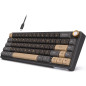Clavier Gaming RK ROYAL KLUDGE R65 Filaire 60% RGB Mécanique Gasket Mount, 66 Touches Hot Swappable, Noir Clavier Gaming RK ROYAL KLUDGE R65 Filaire 60% RGB Mécanique Gasket Mount, 66 Touches Hot Swappable, Noir