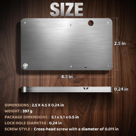Bybkxeo S2 Metal Seed Phrase Plate – Fireproof Storage for BIP39 Words