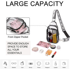 CLUCI Clear Crossbody Bag for Stadiums – Transparent & Stylish Purses