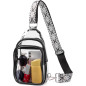 CLUCI Clear Stadium Crossbody Bag – Transparent Purse for Events and Security Compliance CLUCI Clear Stadium Crossbody Bag – Transparent Purse for Events and Security Compliance