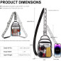 CLUCI Clear Stadium Crossbody Bag – Transparent Purse for Events and Security Compliance CLUCI Clear Stadium Crossbody Bag – Transparent Purse for Events and Security Compliance