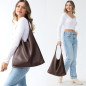 Women's Soft Vegan Leather Hobo Bag - Slouchy Shoulder Tote Purse Women's Soft Vegan Leather Hobo Bag - Slouchy Shoulder Tote Purse