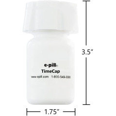 e-Pill TimeCap : Bouchon intelligent avec minuterie, rappels jusqu’à 24 alarmes par jour, date et heure d’ouverture