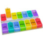 Ezy Dose Weekly 14-Day Large Rainbow Pill Organizer Medicine Planner Ezy Dose Weekly 14-Day Large Rainbow Pill Organizer Medicine Planner